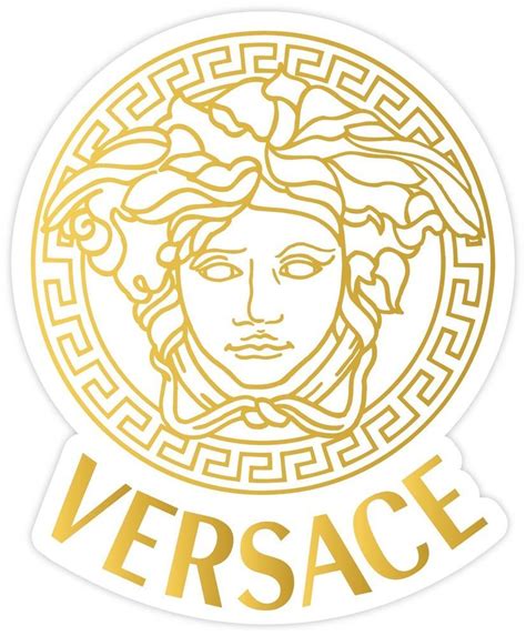 versace medusa 4x5 sticker decal vinyl gold